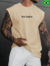 Manfinity Hypemode Camiseta regata casual estampada solta para o verão masculino - comprar online