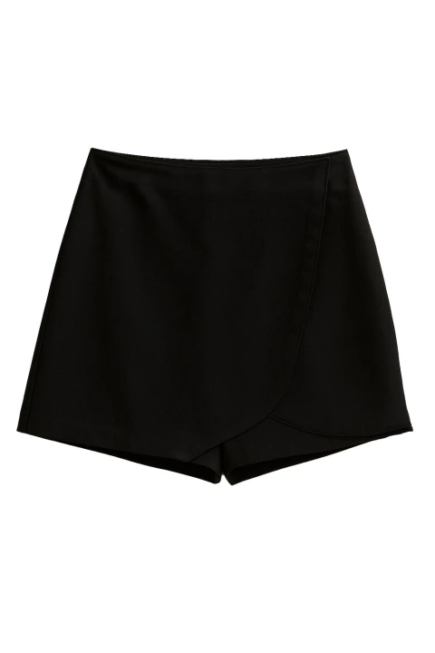 Short Saia Alfaiataria Natura | Preto