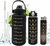 kit 3 Garrafa 2000ml de Água com Adesivos 3D Motivacional em inglês Squeeze - comprar online