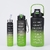 Imagem do kit 3 Garrafa 2000ml de Água com Adesivos 3D Motivacional em inglês Squeeze