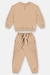 CONJUNTO BLUSAO E CALCA MOLECOTTON SUSTENTÁVEL MARROM CURRY