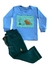 CAMISETA MANGA LONGA MEIA MALHA AZUL CAPIVARA - LOU Infantil