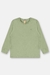 CAMISETA MANGA LONGA EM MEIA MALHA 156310 VERDE PANTANO