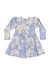 VESTIDO MANGA LONGA EM COTTON FLORAL 0006