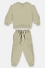 CONJUNTO BLUSAO E CALCA MOLECOTTON SUSTENTÁVEL VERDE CHÁ