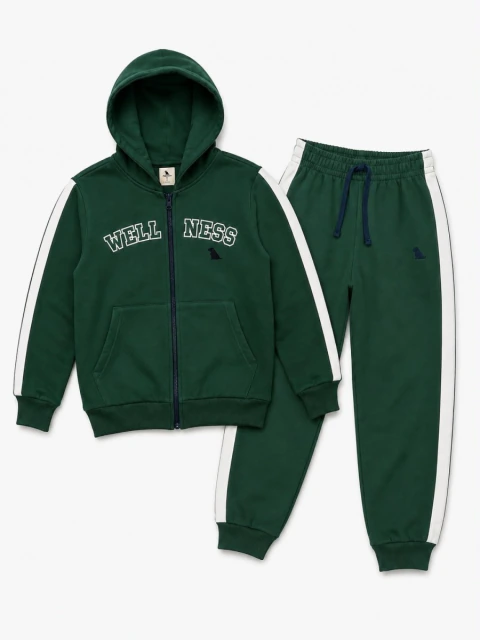CONJUNTO JAQUETA E CALCA EM MOLETOM - 185616 VERDE POSY