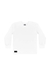 CAMISETA MANGA LONGA EM MEIA MALHA 000101 BRANCO ESPECIAL