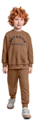 CONJUNTO BLUSAO E CALCA EM MOLETOM 171044 MARROM ESQUILO - LOU Infantil