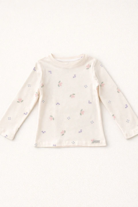 BLUSA LOU MALHA CANELADA CORAÇÕES