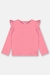 BLUSA MANGA LONGA EM MEIA MALHA PINK NEON