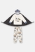 PIJAMA CAMISETA , TAPA OLHOS E CALCA SUEDINE NATURAL - comprar online
