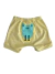CONJUNTO BODY MANGA CURTA E SHORT EM SUEDINE G 120721 AMARELO BEBE - LOU Infantil