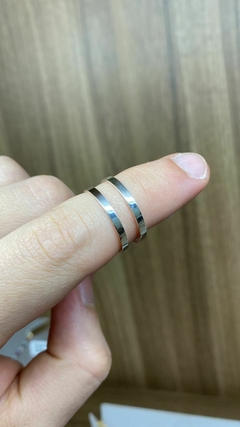 Aliança Prata Lisa 2mm ALP553 (LEIA A DESCRIÇÃO) - loja online