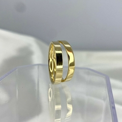 Aliança Banhada Ouro 18k 3mm Lisa AF135 (LEIA A DESCRIÇÃO) - comprar online