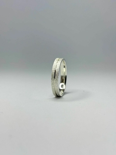 Aliança Prata Diamantada 4mm ALP62 (LEIA A DESCRIÇÃO) na internet