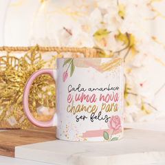 Caneca Premium Personalizada - Alça e interior Rosa na internet