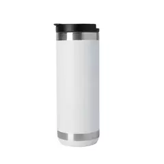 Copo Térmico Clean Inox Branco Com Tampa 550ml