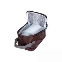 Garrafa Térmica de 800ml Branca Inox + Colher dobrável + Bag Térmica