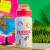 SQUEEZE DE ALUMINIO BRANCO PARA PERSONALIZAÇÃO TAMPA ROSA E VERMELHO 500ML - comprar online