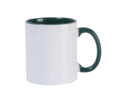 Caneca Premium Personalizada - Alça e interior Verde escuro na internet