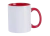 Caneca Premium Personalizada - Alça e interior Vermelho - comprar online