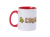 Caneca Premium Personalizada - Alça e interior Vermelho
