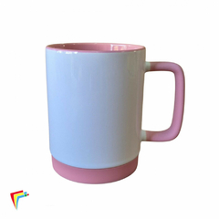 Imagem do Caneca Branca Alça Acetinada, Base Silicone 325ml