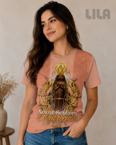 Camisa de Nossa Senhora Aparecida Rosé REF.CDNSAP -107