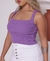 Cropped Regata Básico com Decote Quadrado - loja online