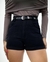 Short Jeans Feminino Cintura Alta - Preto na internet