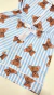Pijama Americano curto - Urso listrado - Preguiça Dorminhoca