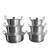 Juego De Ollas X6 Oreja Aluminio Reforz
