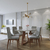 Mesa de Jantar Bennett c/ Vidro 160 cm - Natural c/ Vidro Off Whit - loja online
