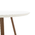Mesa de Jantar Redonda Bennett c/ Vidro 135 cm - Natural c/ Vidro Off White na internet