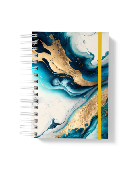 Planner Permanente: Mámore Azul e Dourado - comprar online