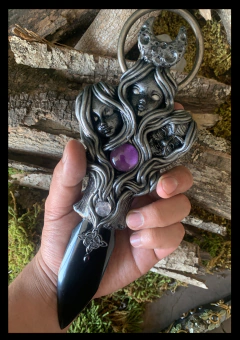 Athame/Daga grande Triple Diosa en internet