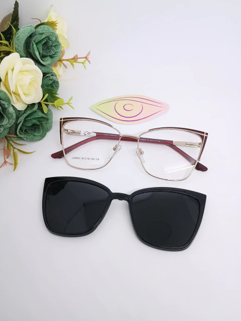 Clip on 45 bordo