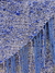 Chal Acrílico fantasía Azul y blanco - Calicanto Arte Textil