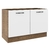 Balcão de Pia Madesa Agata 2 Portas - Rustic/branco