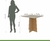 Mesa de Jantar Quadrada 4 Lugares Celebrare Móveis Lopas Amêndoa Clean/Off White - comprar online