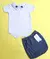Conjunto Tapa Fralda Azul Marinho Tricot - comprar online