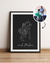 Poster Personalizado Canva Retrato Desenho em linhas Lineart