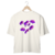 Camiseta Oversized Estampada Night Smiles Roxo - loja online