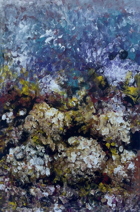 Hortensias Anochecen (60 X 90)