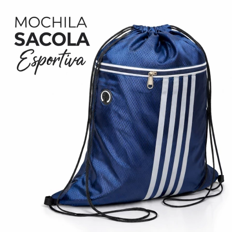 Mochila Sacola Esportiva Leve Resistente Unissex Academia Treino Dia a Dia Prática Com Zíper - loja online