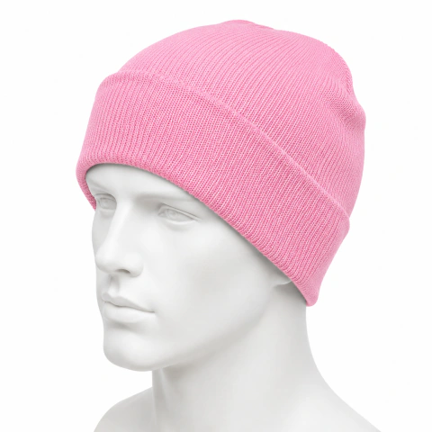Touca Liso Gorro Adulto Unissex de Lã Tricô Barra Dobrada Inverno Casual na internet