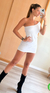 Vestido Lycra Fruncido