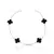 Pulseira de Trevo Preto 4 Trevos