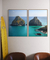 Quadros Decorativos Fernando de Noronha: Morro Dois Irmãos I - Díptico - Diego Grandi Foto e Arte - Quadros Decorativos