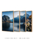 Quadros Decorativos Hallstatt: Vista Panorâmica - Políptico - comprar online